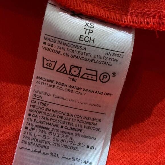 Old Navy XS Long Sleeve Polyester Blend VNeck Fit & Flare Knee Length Dress - Picture 5 of 5